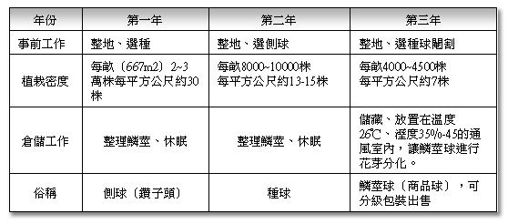 水田栽培過程表