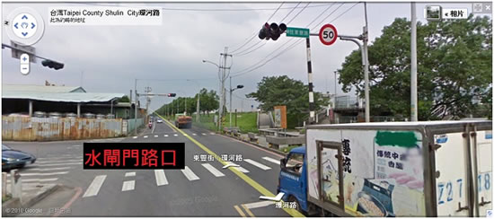 東豐街水閘門入口