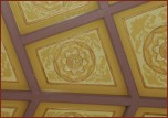 Patterns on the ceiling of the pavilion