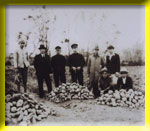 Photos of winners of sweet potato yields contest