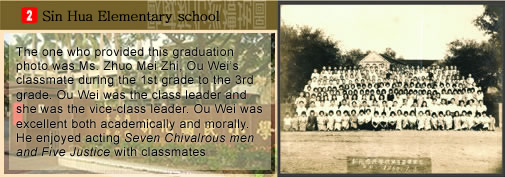 The school once attended—Sin Hua Elementary school