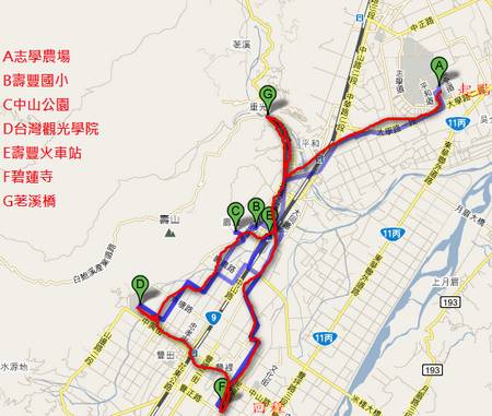 shou-feng line map
