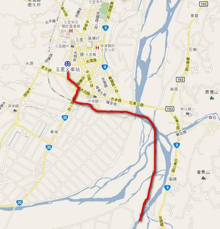Yufu Cycleway map