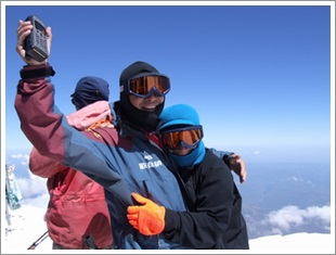 程鯤2006.08.05登上歐洲最高峰5642公尺的厄爾布魯斯峰，